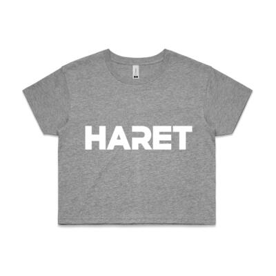 Women's Crop Tee - White Logo Thumbnail