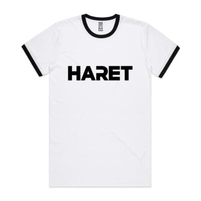 Men's Ringer Tee - Black Logo Thumbnail